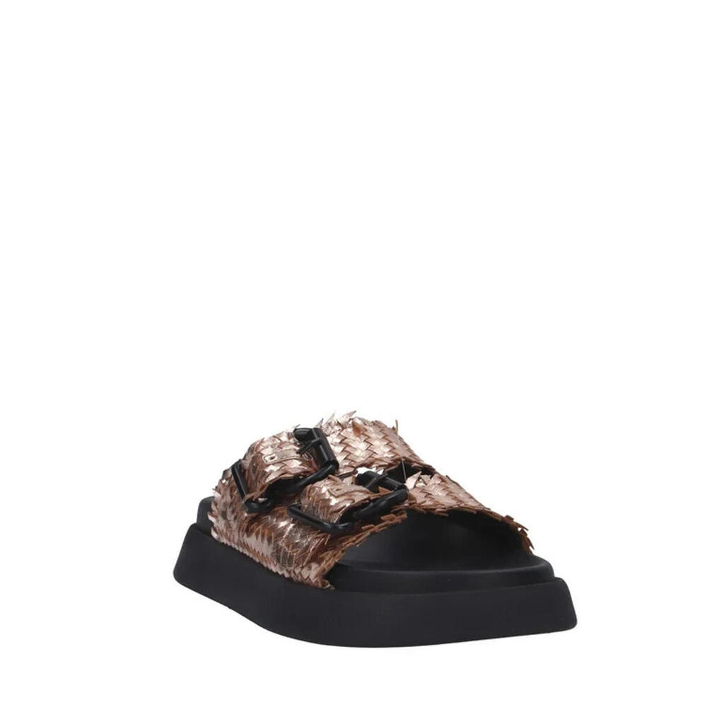 Italy Made CafeNoir  buckle woven flat Sandal size 39Euro New $176 msrp - Picture 4 of 9